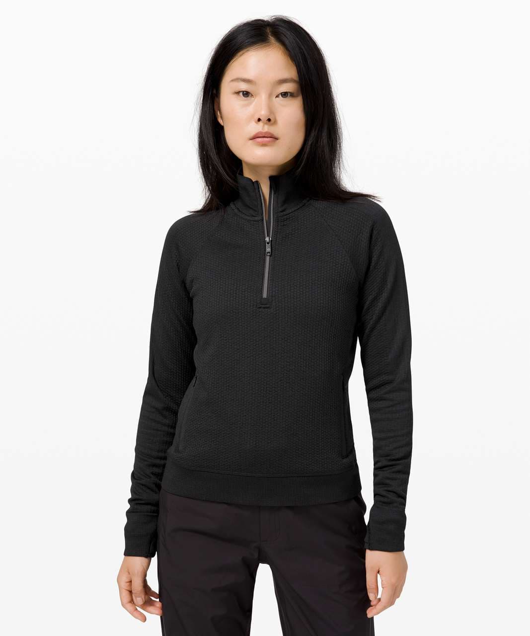 Engineered Warmth Half-Zip in Black